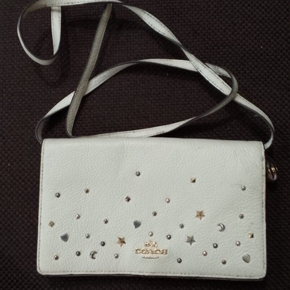 Coach studded crossbody bag with coa - Picture 2 of 6